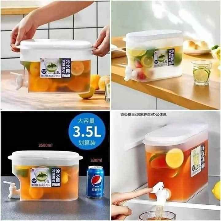 ৩.৫ লিটার জুস কন্টেইনার ডিস্পেন্সার টেপসহ🥤3.5 Litre Juice Container With Dispenser Tap